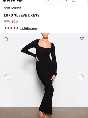 Skims Soft Lounge Maxi Dress